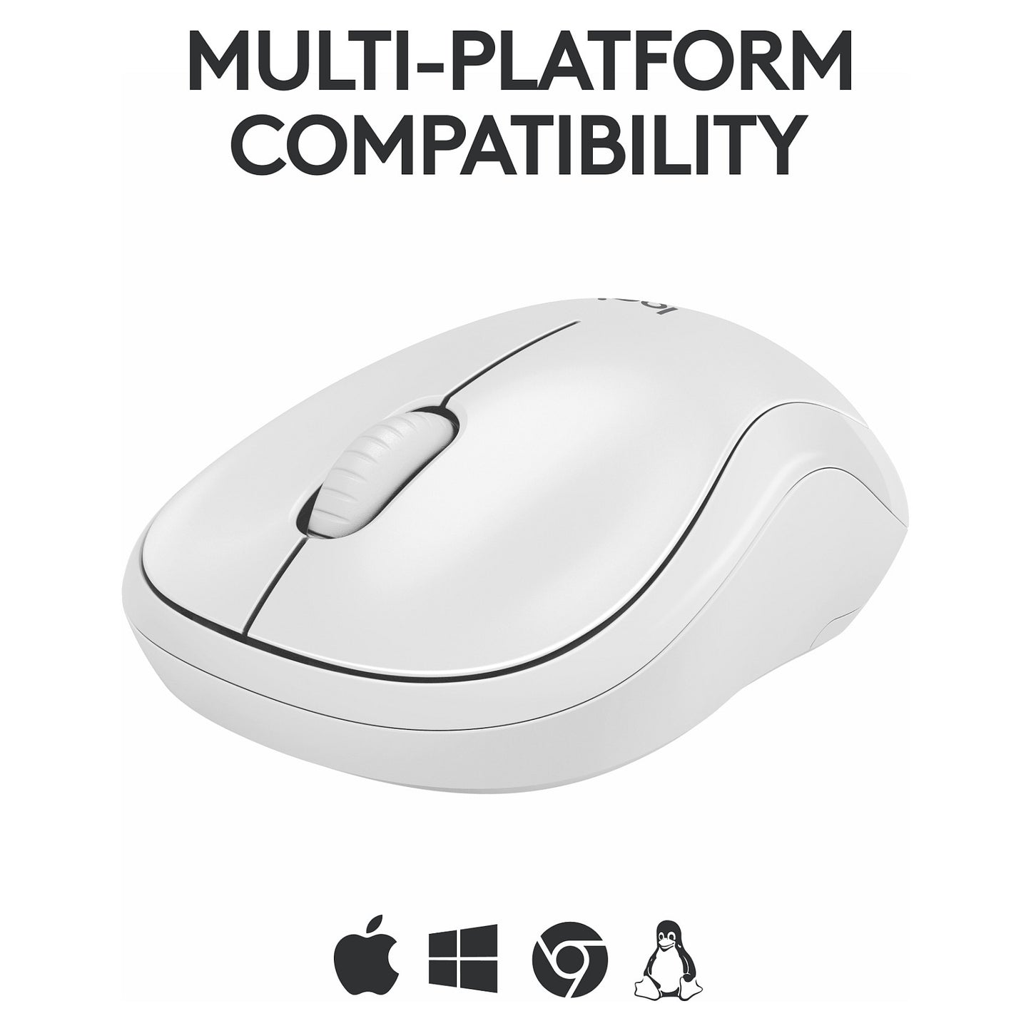 Logitech M240 Silent Mouse right and left-handed optical 3 buttons wireless Bluetooth off-white