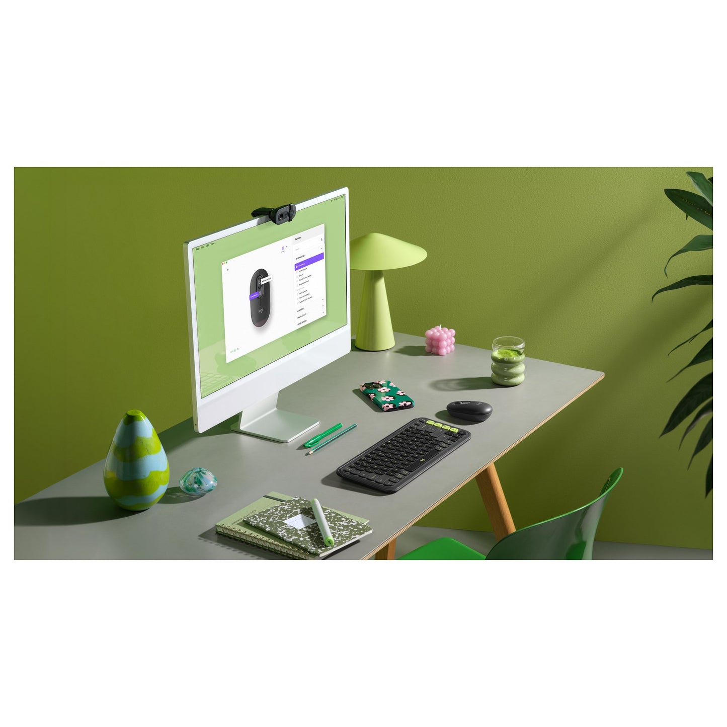 Logitech Pop Mouse with emoji - GRAPHITE