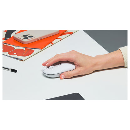 Logitech Pop Mouse with emoji - OFF-WHITE