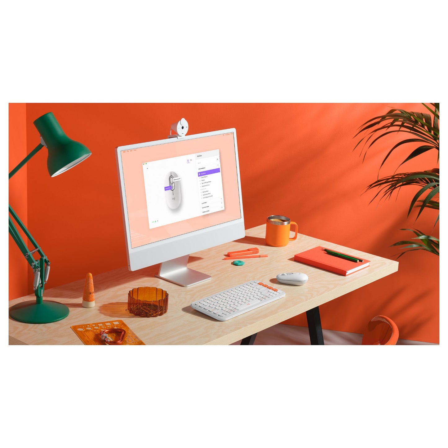 Logitech Pop Mouse with emoji - OFF-WHITE