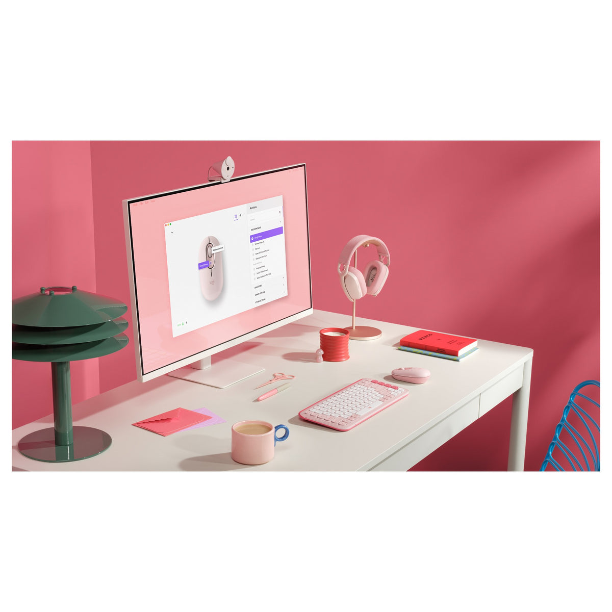 Logitech Pop Mouse with emoji - ROSE
