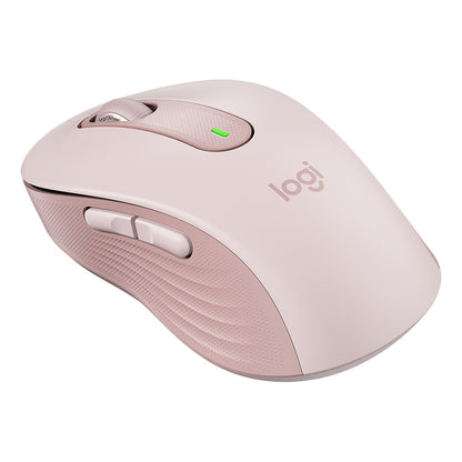 Logitech Signature M650 Mouse optical 5 buttons wireless Bluetooth 2.4 GHz Bolt USB receiver rose