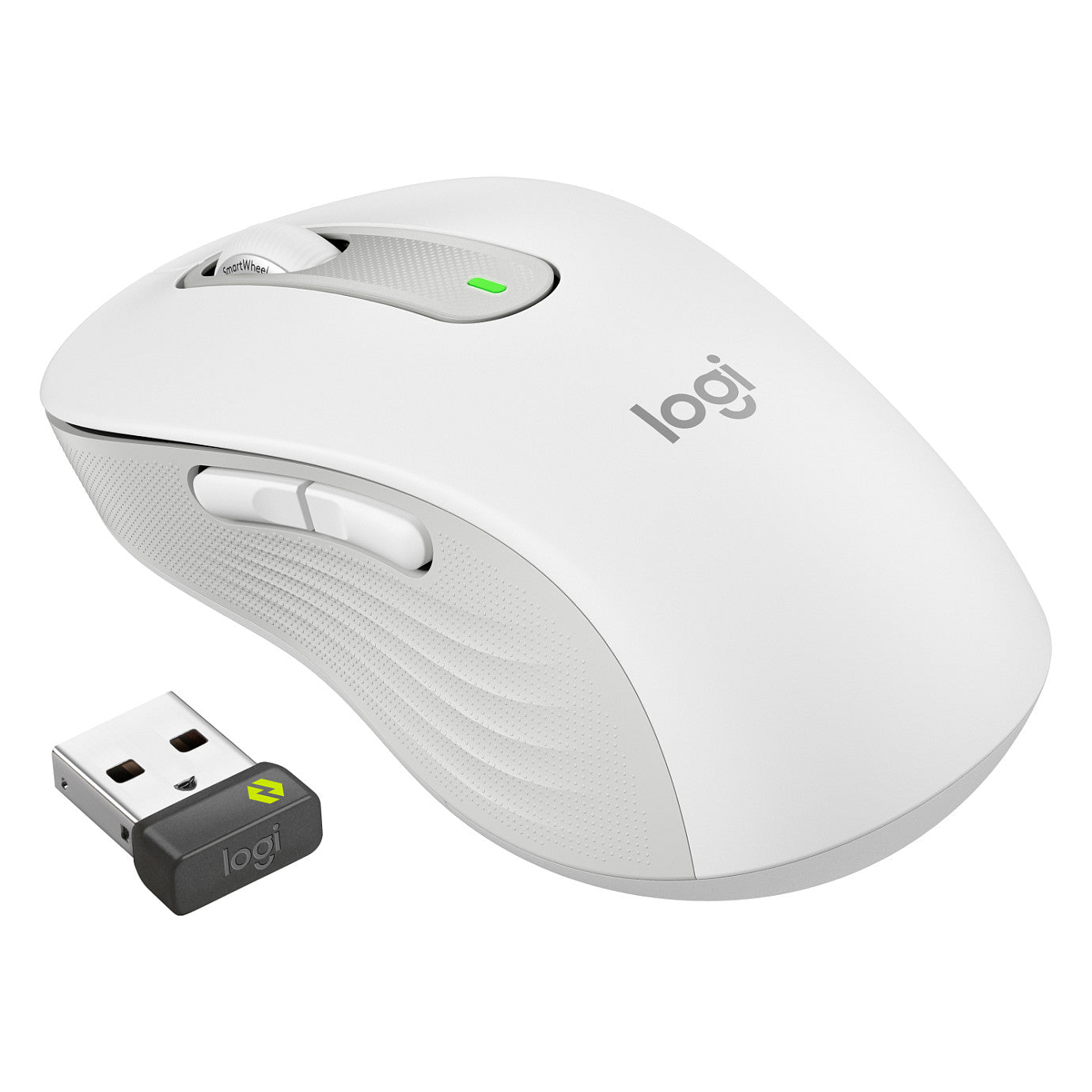 Logitech Signature M650 L right-handed 5 buttons wireless Bluetooth 2.4 GHz Bolt USB receiver