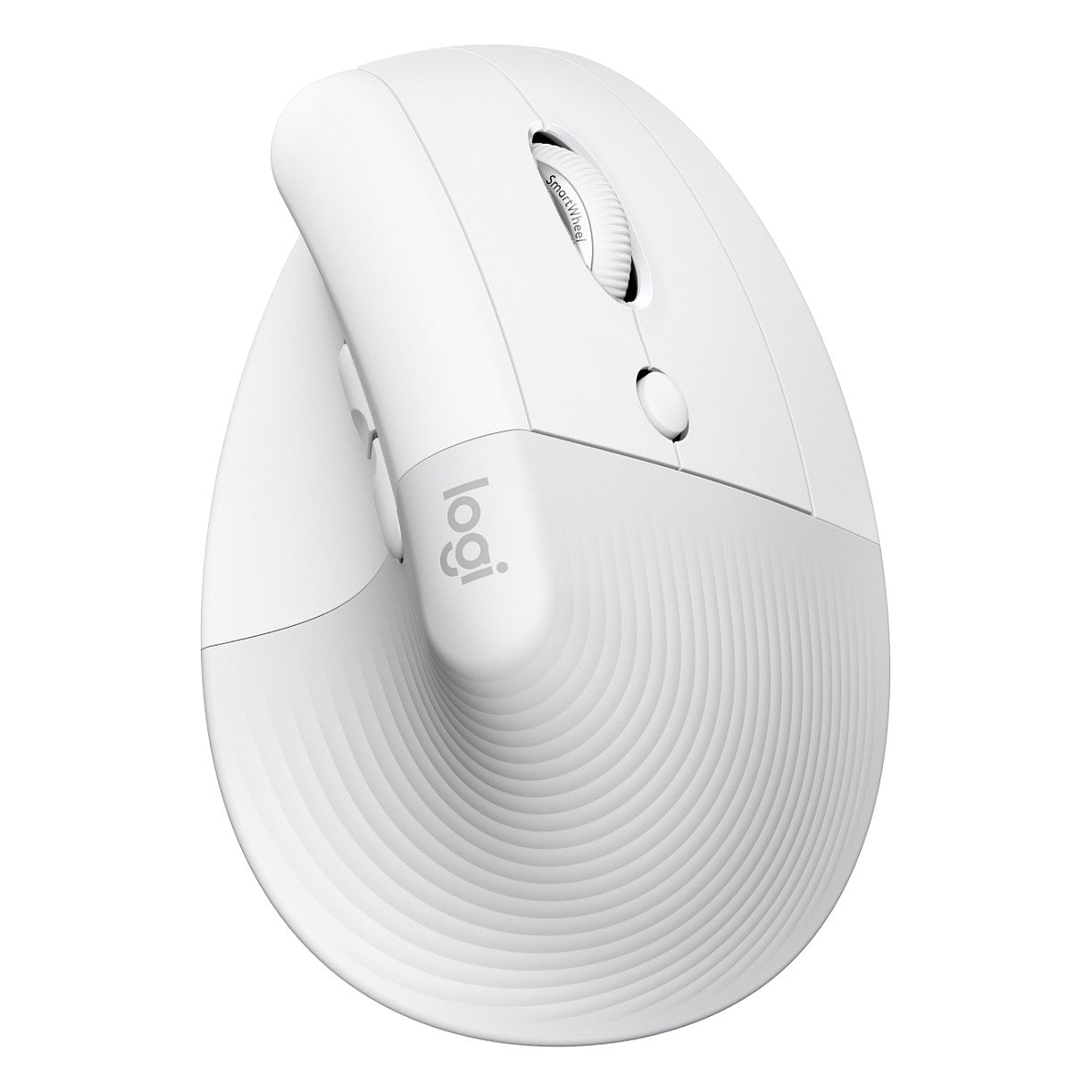 Logitech Lift for Business Vertical Mouse ergonomic 6 buttons wireless Bluetooth 2.4 GHz Bolt USB receiver off-white