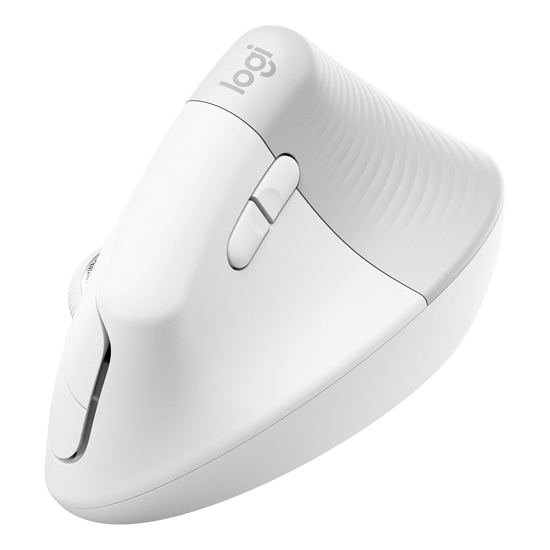 Logitech Lift for Business Vertical Mouse ergonomic 6 buttons wireless Bluetooth 2.4 GHz Bolt USB receiver off-white
