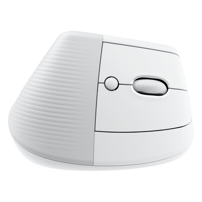 Logitech Lift for Business Vertical Mouse ergonomic 6 buttons wireless Bluetooth 2.4 GHz Bolt USB receiver off-white