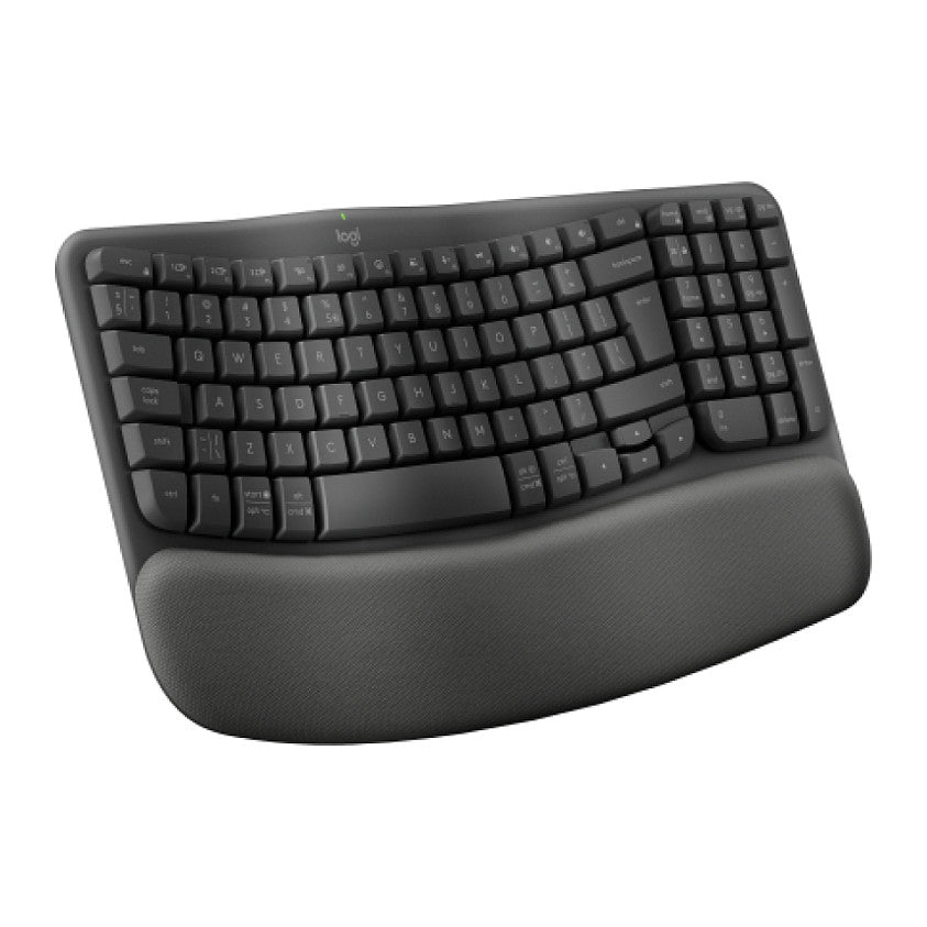 Logitech Wave Keys Keyboard Wireless 2.4 GHz Bluetooth LE QWERTY US International Graphite (US)