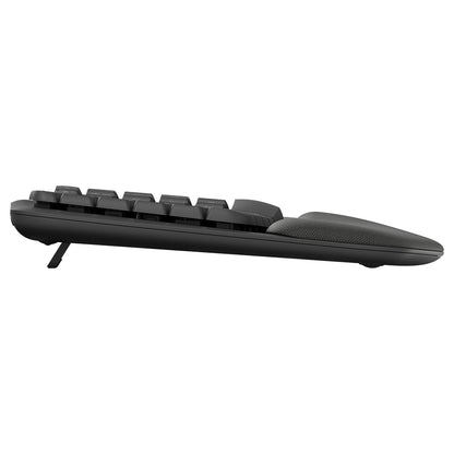 Logitech Wave Keys Keyboard Wireless 2.4 GHz Bluetooth LE QWERTY US International Graphite (US)