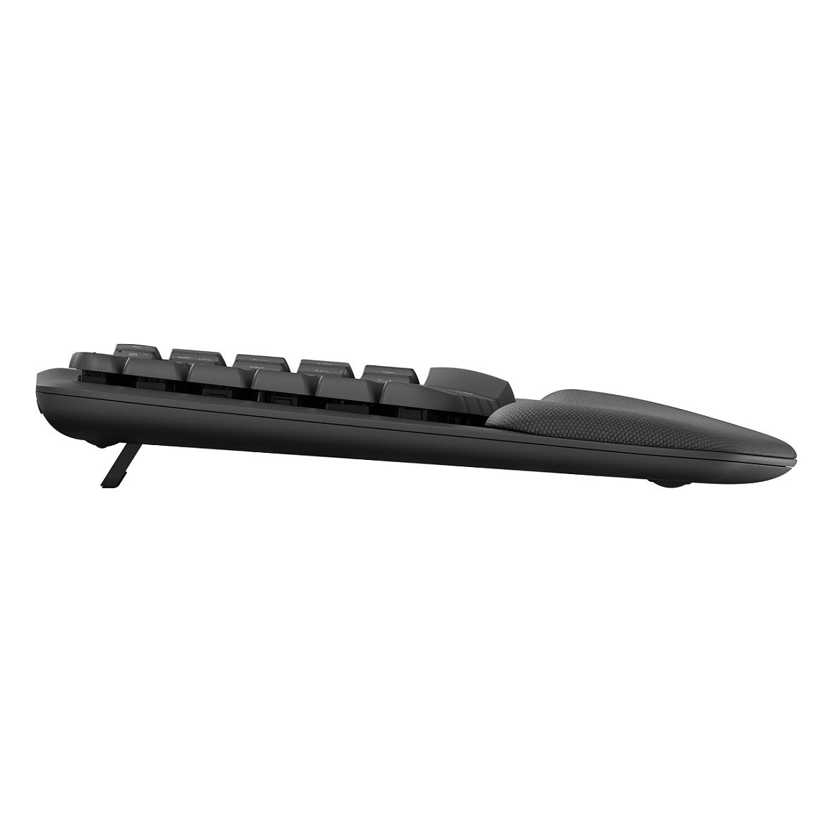 Logitech Wave Keys Wireless Ergonomic keyboard - Graphite - (DE) - 2.4GHZ/BT - N/A - CENTRAL-419 - UNIVERSAL