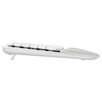 Logitech Wave Keys wireless ergonomic keyboard - OFFWHITE - (DE) - 2.4GHZ/BT - N/A - CENTRAL-419 - UNIVERSAL