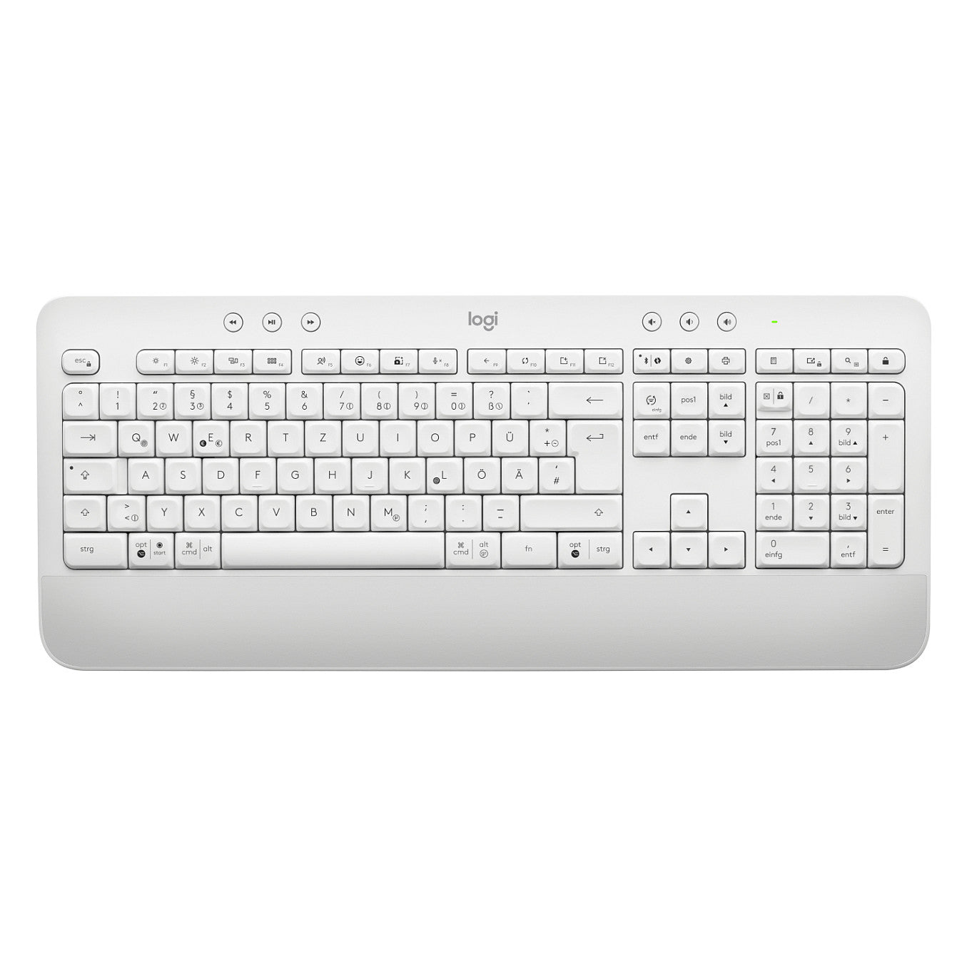 Logitech Desktop MK650 Signature BOLT [DE] white BT Mouse: Signature M650 for Busi. (400â€“4000 DPI)