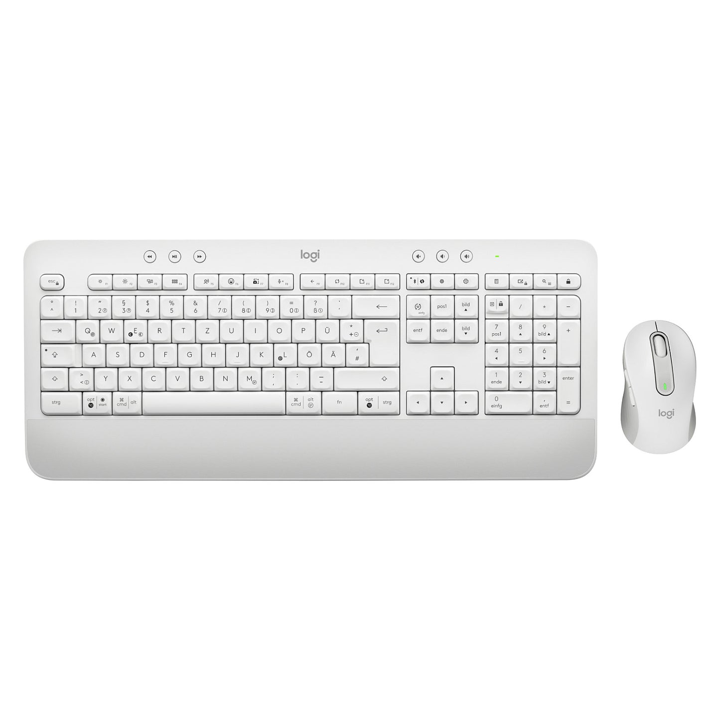 Logitech Desktop MK650 Signature BOLT [DE] white BT Mouse: Signature M650 for Busi. (400â€“4000 DPI)
