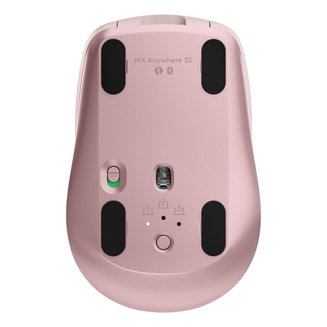 Logitech MX Anywhere 3S Mouse optical 6 buttons wireless Bluetooth rose