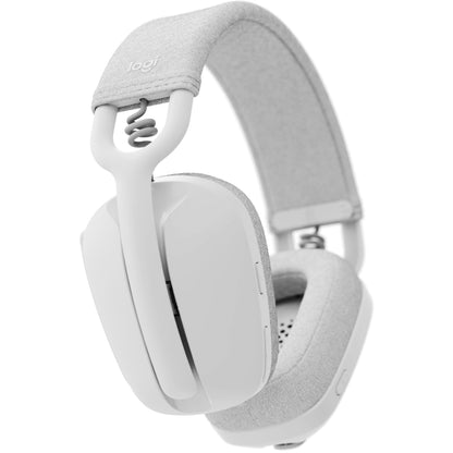 Logitech Zone Vibe 100 Headset full size Bluetooth wireless off-white