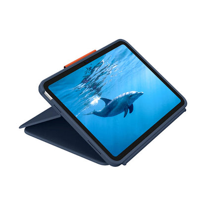 Logitech Rugged Combo 4 for iPad 10th gen - CLASSIC BLUE - (DE) - EMEA-914 - KB EDU BULK