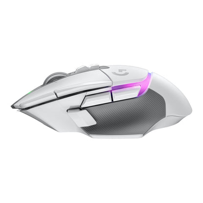 Logitech G G502 X PLUS Mouse optical wireless 2.4 GHz USB Logitech Lightspeed receiver white