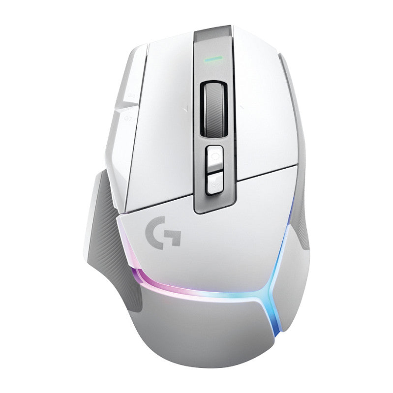 Logitech G G502 X PLUS Mouse optical wireless 2.4 GHz USB Logitech Lightspeed receiver white