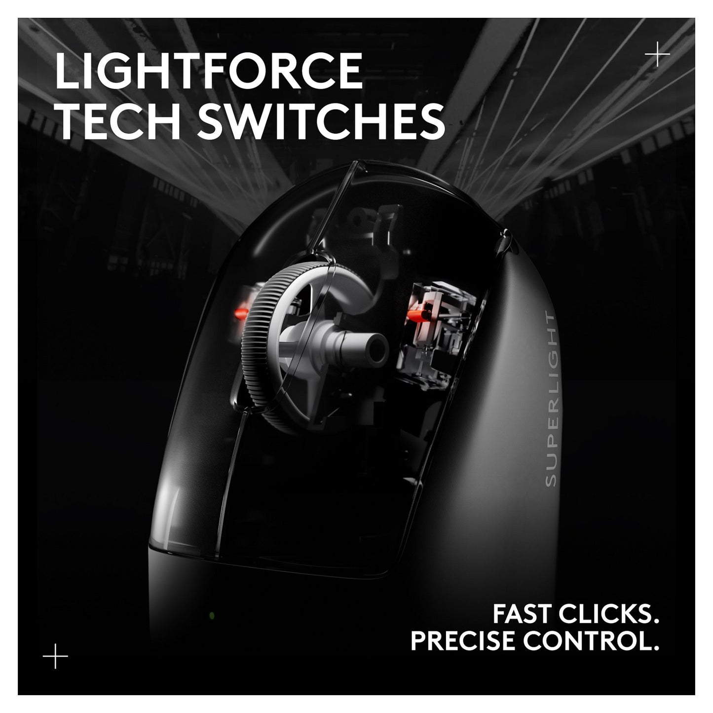 Logitech G PRO X Superlight 2 Lightspeed Gaming Mouse - BLACK - 2,4GHZ - N/A - EER2-933 - 933