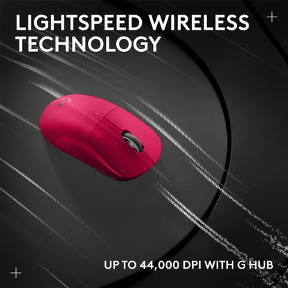Logitech G PRO X SUPERLIGHT 2 LIGHTSPEED Gaming Mouse - MAGENTA - 2.4GHZ - N/A - EER2-933
