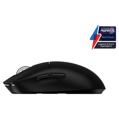Logitech G PRO X Superlight 2 Mouse optical 5 buttons wireless 2.4 GHz USB MAU Logitech Lightspeed receiver black