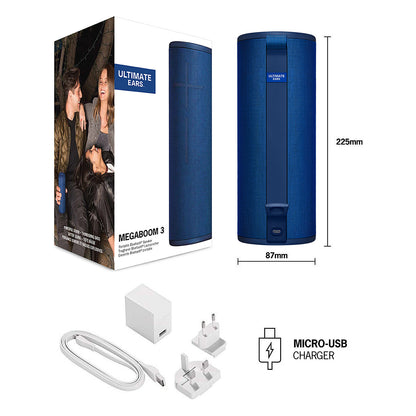 Logitech Ultimate Ears MEGABOOM 3 Wireless Bluetooth Speaker - LAGOON BLUE - EMEA