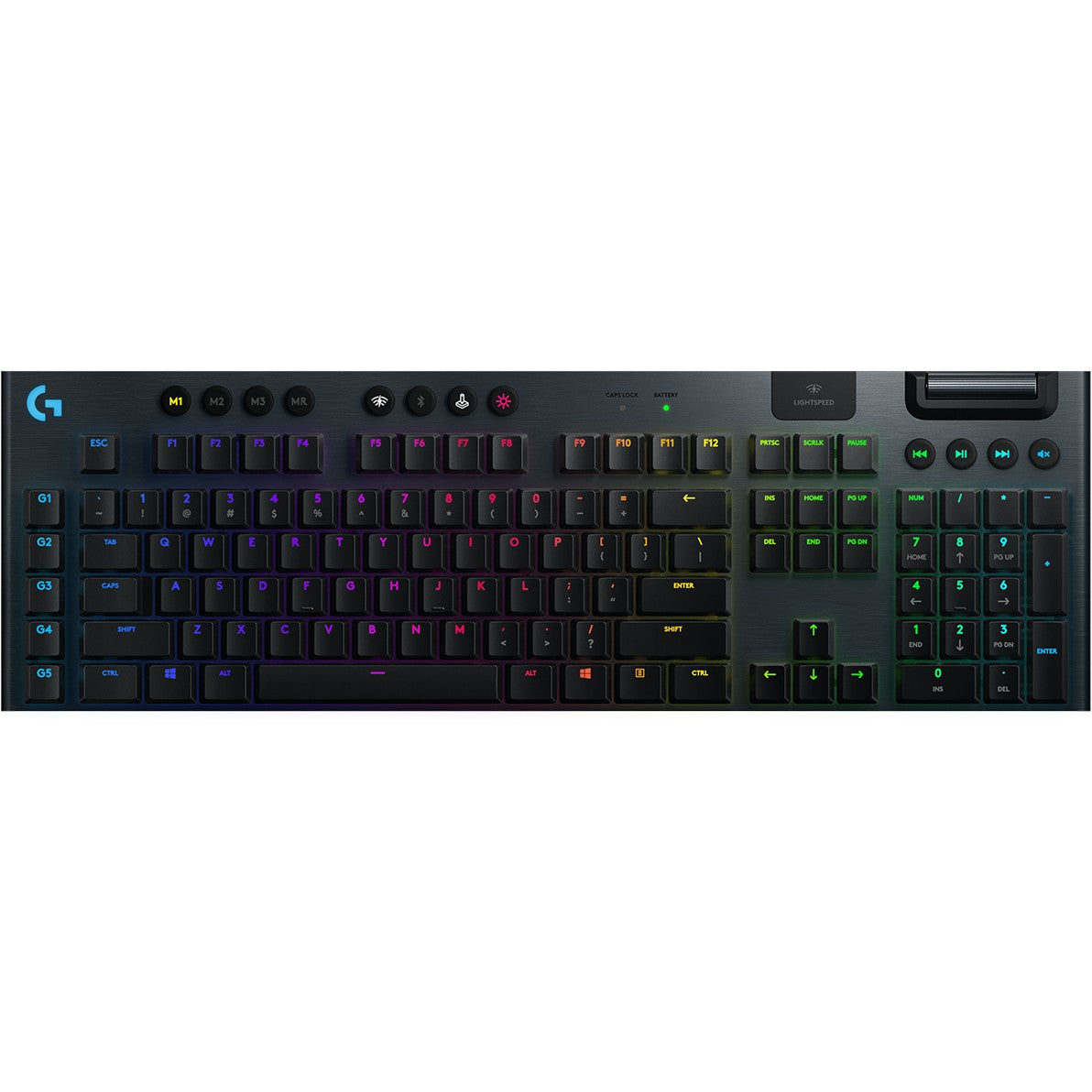Logitech G915 LIGHTSPEED Wireless RGB Mechanical Gaming Keyboard - GL Tactile - CARBON - DEU - CENTRAL