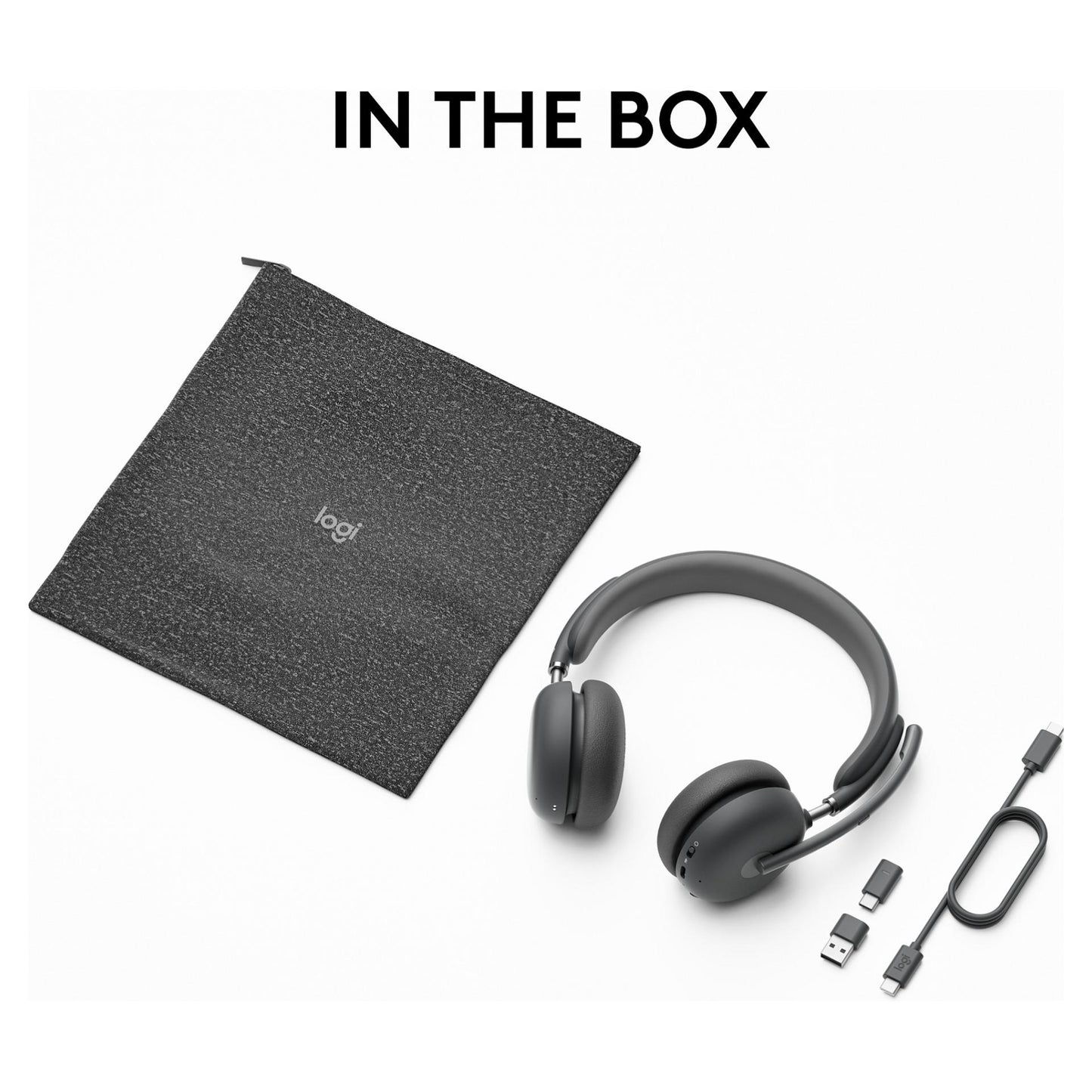 Logitech Headset - Zone Wireless 2 UC - Graphite TEAMS - 2.4GHZ/BT - Emea-914 - A00174 A00172 NO STAND