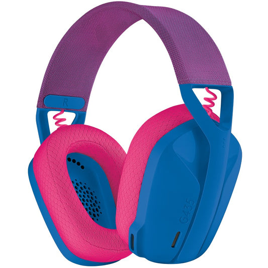 LOGITECH Lightspeed G435 Headset in voller Größe Bluetooth / 2,4 GHz Funkfrequenz kabellos blau Discord-zertifiziert