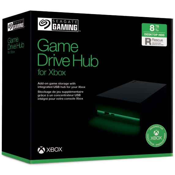 3,5" SEAGATE Game Drive Hub for Xbox 8TB USB-C and USB-A