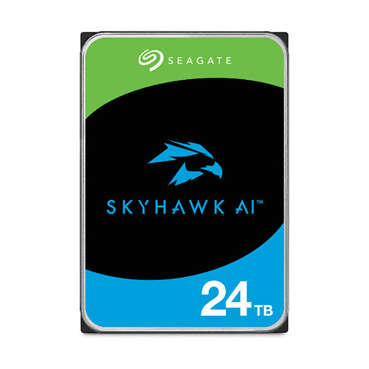 SEAGATE Surveillance Video Optimized AI Skyhawk 24TB HDD SATA 6Gb/s 512MB cache 3.5inch CMR Helium