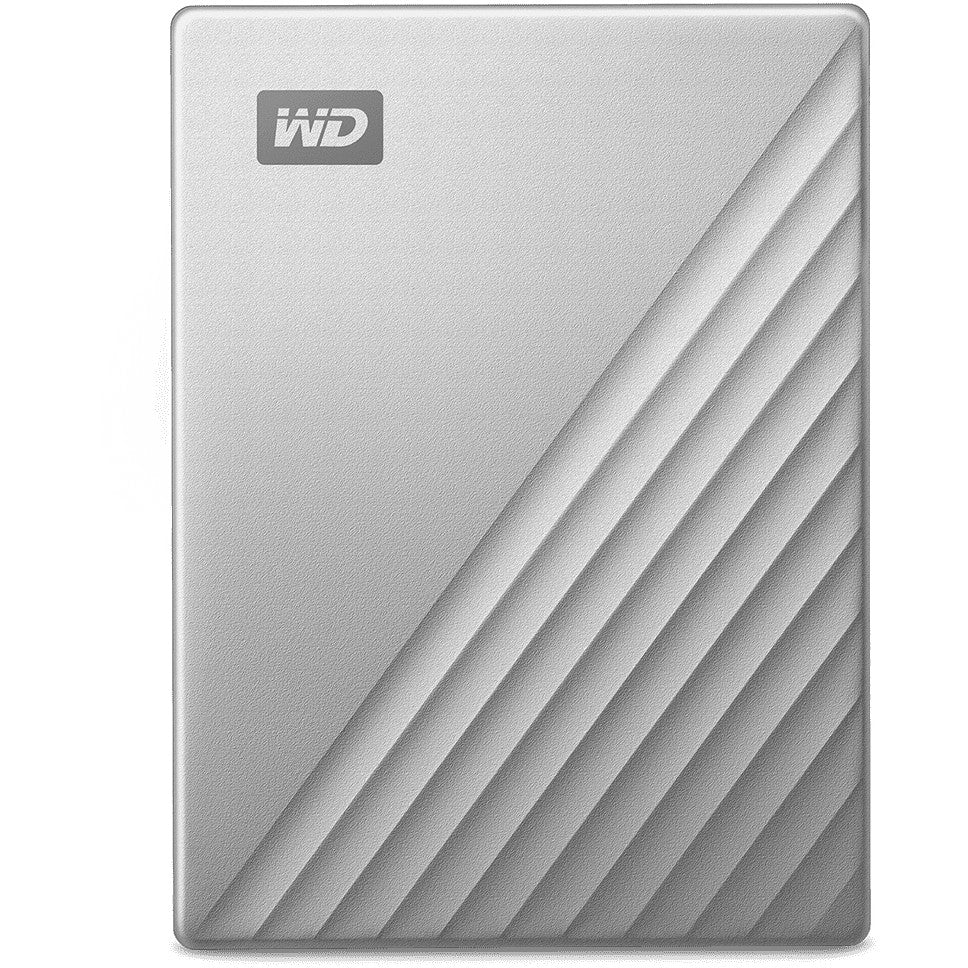 2,5" WD My Passport Ultra Mac 5TB Silver USB-C/USB3.0 HDD 6,4cm 2,5Zoll Metal finish RTL portable extern