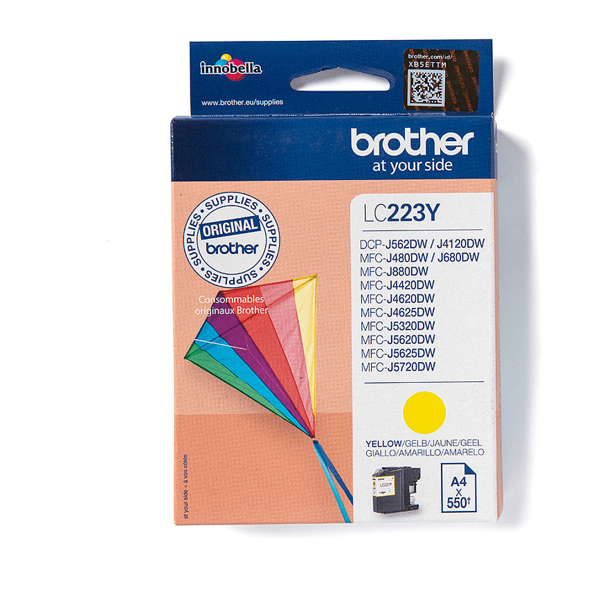 Brother Tinte LC-223Y Gelb bis zu 550 Seiten nach ISO/IEC 24711