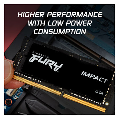 SO KINGSTON 16GB 3200MHz DDR4 CL20 SODIMM Kit of 2 FURY Impact