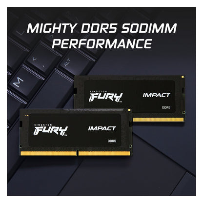 32GB KINGSTON SO 4800MT/s DDR5 CL38 SODIMM Kit of 2 FURY Impact