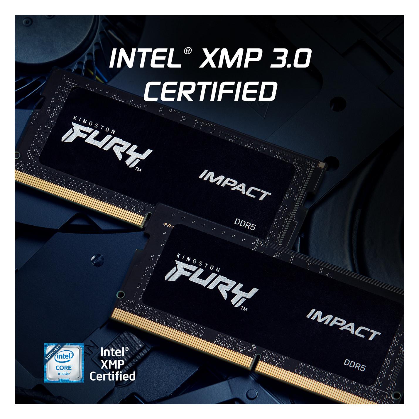 32GB KINGSTON SO 4800MT/s DDR5 CL38 SODIMM Kit of 2 FURY Impact