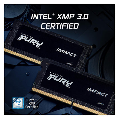 32GB KINGSTON SO 4800MT/s DDR5 CL38 SODIMM Kit of 2 FURY Impact