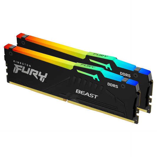 KINGSTON 16GB 5200MHz DDR5 CL40 DIMM Kit of 2 FURY Beast RGB