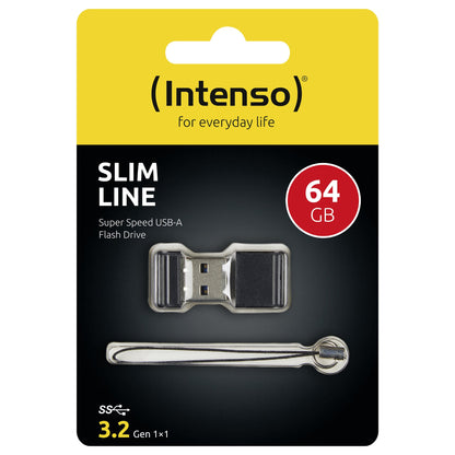 STICK 64GB USB 3.0 Intenso 3532490 Slim Line Black
