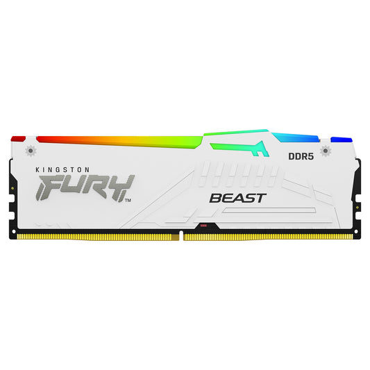 KINGSTON FURY Beast 32GB DIMM 6000MT/s DDR5 CL36 White RGB EXPO