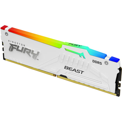 KINGSTON FURY Beast 64 GB DIMM 6000 MT/s DDR5 CL36 2er-Kit Weiß RGB EXPO