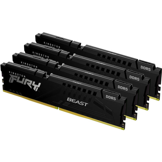 KINGSTON FURY Beast 64GB 5200MT/s DDR5 CL40 DIMM Kit of 4 Black XMP