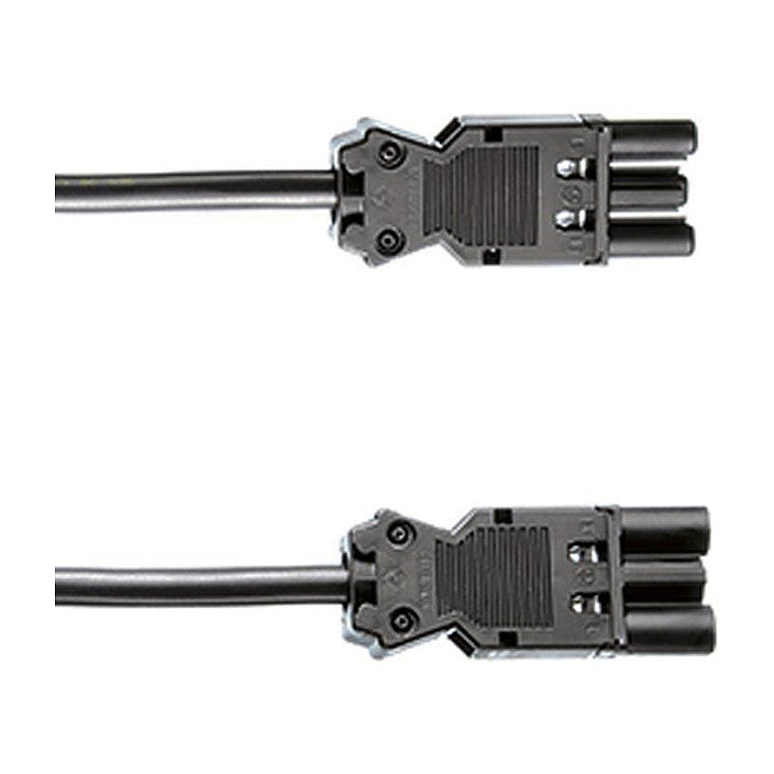 BACHMANN Gerteverlngerung GST18-3 Stecker/Kupplung, schwarz, 5 m