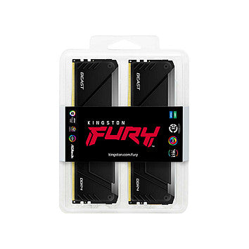 KINGSTON 128GB 3600MT/s DDR4 CL18 DIMM Kit of 4 FURY Beast RGB