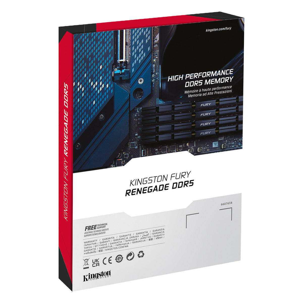 KINGSTON 48GB 6400MT/s DDR5 CL32 DIMM FURY Renegade Silver XMP