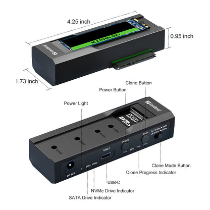 Sandberg 136-49 USB-C 3.2 Kloner und DockingStation für M2/NVMe/SATA