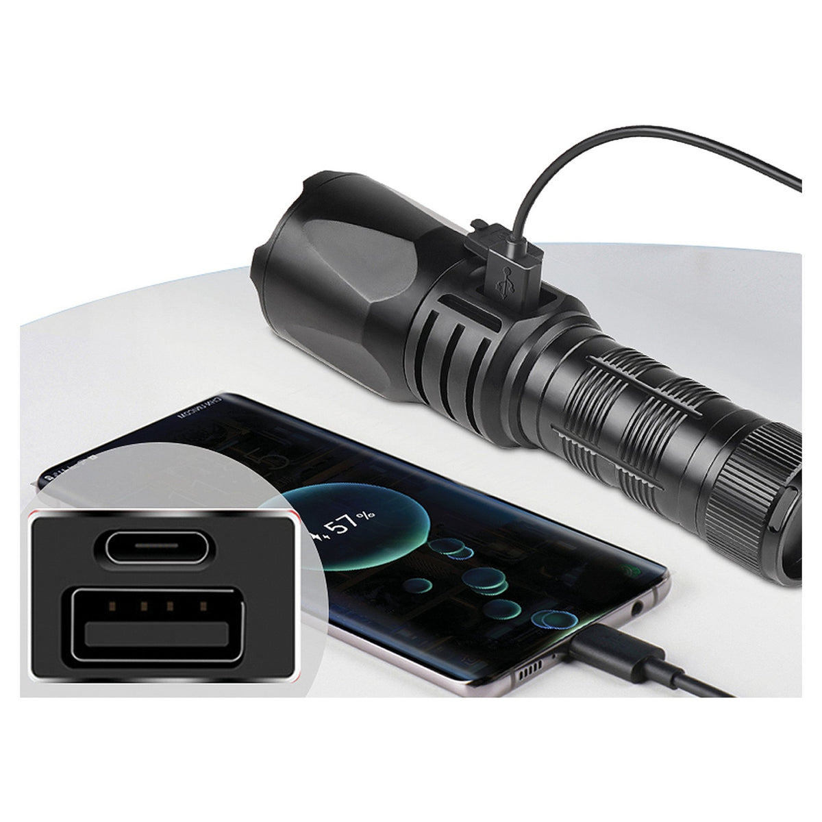 Sandberg 420-89 Survivor Torch Powerbank 5000mAh USB-C/USB-A