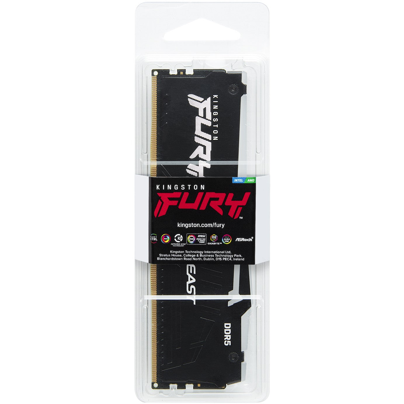 KINGSTON 16GB 6000MT/s DDR5 CL30 DIMM FURY Beast RGB EXPO