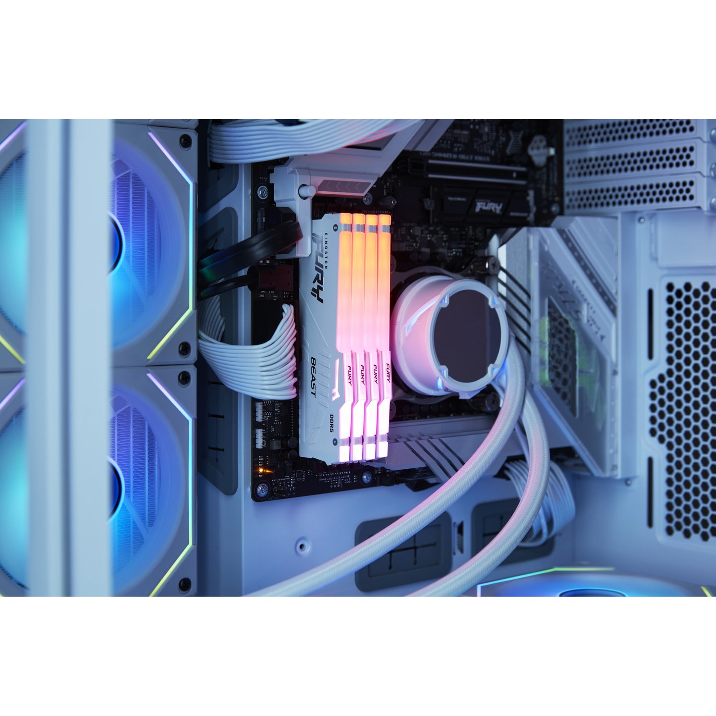 KINGSTON 64GB 6000MT/s DDR5 CL30 DIMM Kit of 2 FURY Beast White RGB EXPO