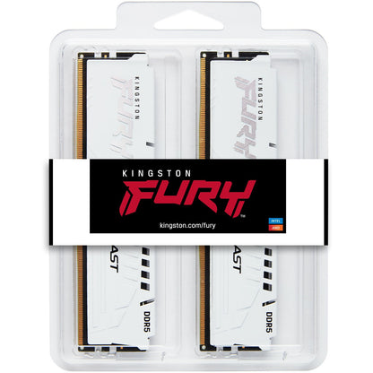 KINGSTON 64GB 6400MT/s DDR5 CL32 DIMM Kit of 2 FURY Beast White EXPO