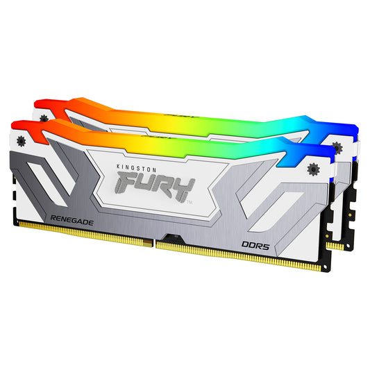 KINGSTON 48GB 8400MT/s DDR5 CL40 CUDIMM Kit of 2 FURY Renegade RGB White XMP